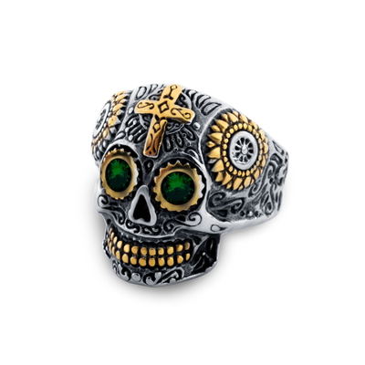 Mens Mexican Skull Rings