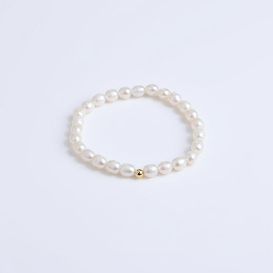 14K Natural Freshwater Pearl Bracelet