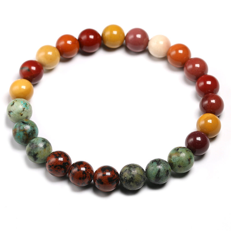 Conjunto de collar y pulsera de cuentas de mala