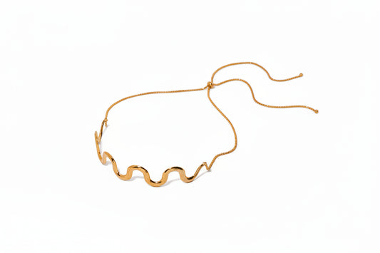 18K Gold Wave Jewelry