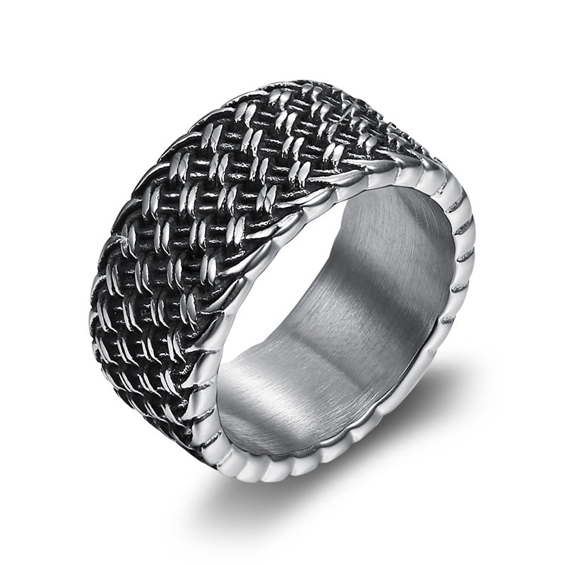 Men's Steel Celtic Knot Braided Band