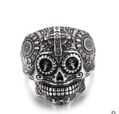 Mens Mexican Skull Rings