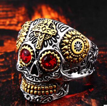 Mens Mexican Skull Rings