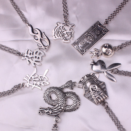 Stainless Steel Unisex Symbol Necklaces