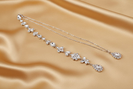 Rhinestone Backdrop Necklace