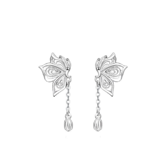 S999 Tassel Butterfly Earrings
