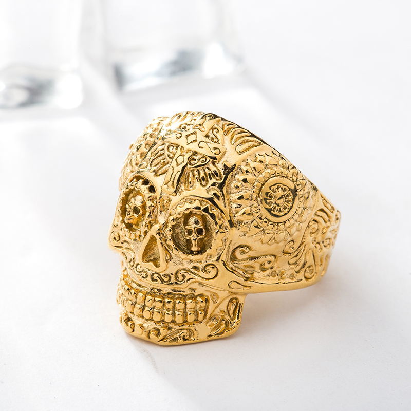 Mens Mexican Skull Rings