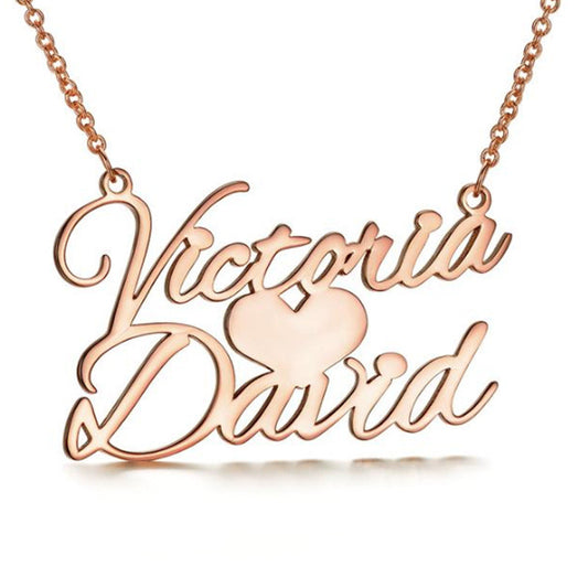 925 Silver DIY Letter Heart Necklace